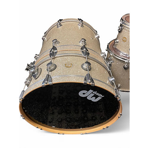 Used DW 7 Piece Collector's Series Broken Glass Drum Kit Broken Glass - musicians--Friend