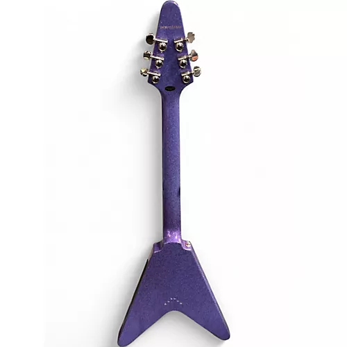 Used Epiphone 1958 Korina Flying V Purple GLITTER Solid Body Electric Guitar Purple GLITTER - musicians--Friend