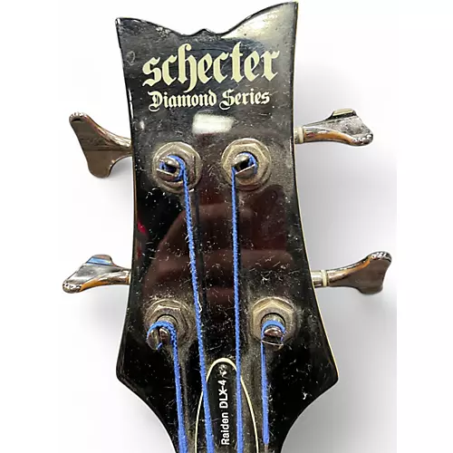 Used Schecter Guitar Research Raiden Deluxe 4 String SILVER Electric Bass Guitar SILVER - musicians--Friend