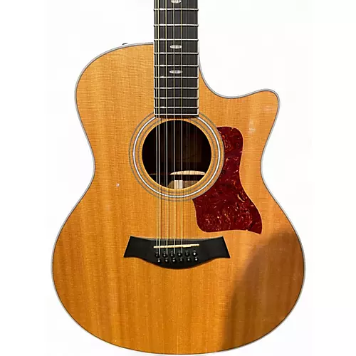 Used Taylor 456E Natural 12 String Acoustic Electric Guitar Natural - musicians--Friend