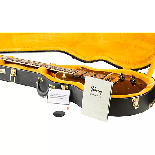 Gibson Custom M2M Murphy Lab 1957 Les Paul Custom 3-Pickup Heavy Aged Electric Guitar Ebony - musicians--Friend