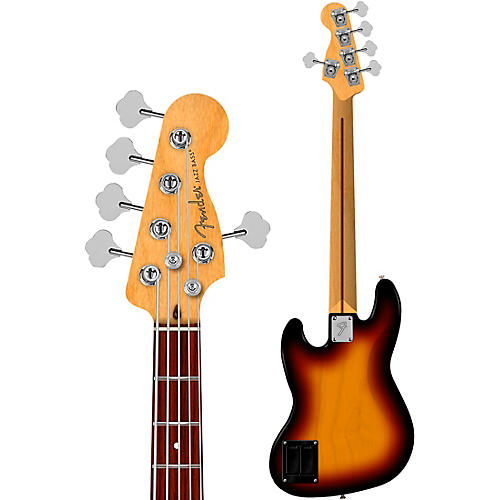 Fender Player II Modified Jazz Bass V Rosewood Fingerboard Electric Blue - musicians--Friend