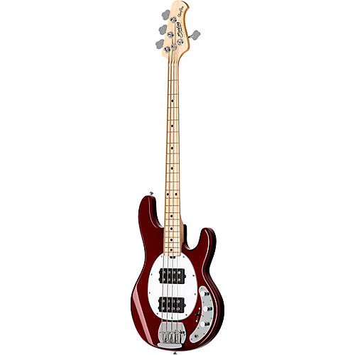 Sterling by Music Man StingRay Ray4HH Maple Fingerboard Electric Bass Candy Apple Red - musicians--Friend