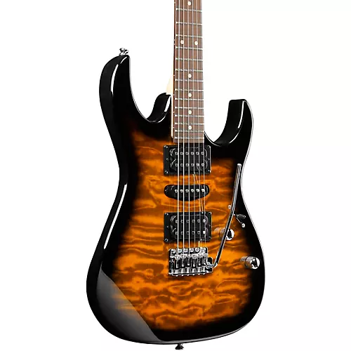 Ibanez GRX70QA Electric Guitar Transparent Blue Burst - musicians--Friend