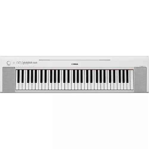 Yamaha Piaggero NP-15 61-Key Portable Keyboard With Power Adapter White Essentials Package - musicians--Friend
