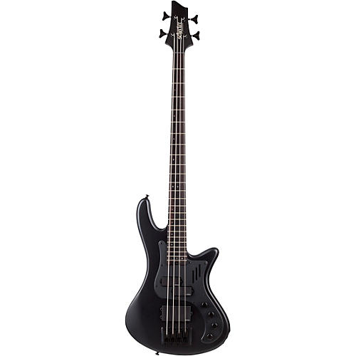 Schecter Guitar Research Stiletto-4 Stealth Pro Satin Black - musicians--Friend