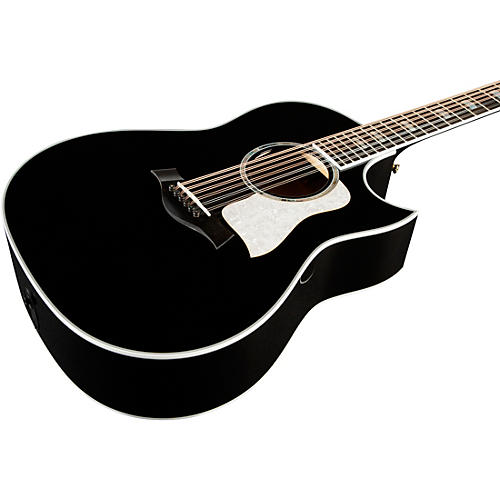 Taylor 657ce Doce Doble 12-String Grand Pacific Acoustic-Electric Guitar Black - musicians--Friend