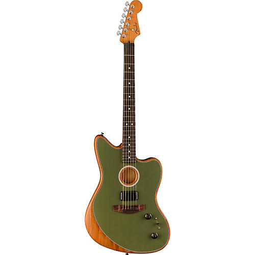Fender Acoustasonic Player Jazzmaster Sitka Spruce-Mahogany Acoustic-Electric Guitar Ice Blue - musicians--Friend