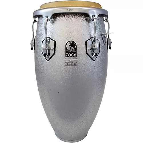 Toca Custom Deluxe Solid Fiberglass Congas 11.75 in. Red Sparkle - musicians--Friend