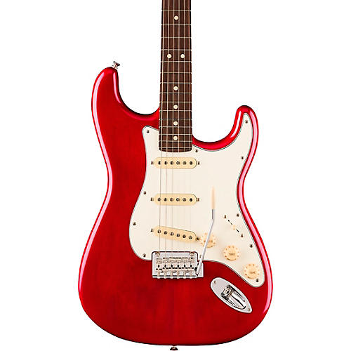 Fender Player II Stratocaster Chambered Mahogany Body Rosewood Fingerboard Electric Guitar Transparent Cherry Burst - musicians--Friend