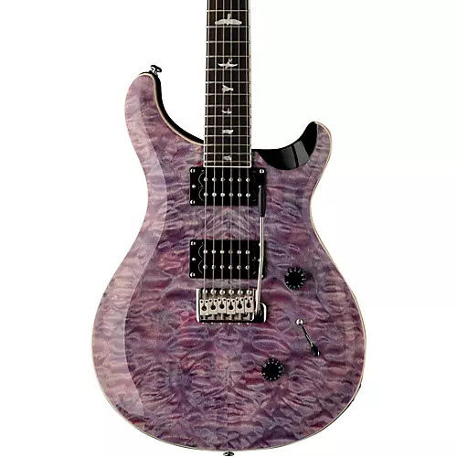 PRS SE Custom 24 Quilted Carved Top With Ebony Fingerboard Electric Guitar Violet - musicians--Friend
