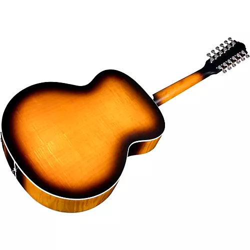 Guild F-2512E Deluxe Westerly Collection 12-String Jumbo Acoustic-Electric Guitar Antique Sunburst - musicians--Friend