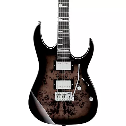Ibanez GRG220PA1 GIO RG Electric Guitar Transparent Brown Black Burst - musicians--Friend