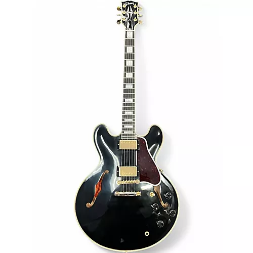 Used Gibson Custom 1959 ES-355 Reissue Stopbar VOS Semi-Hollow Ebony Solid Body Electric Guitar Ebony - musicians--Friend