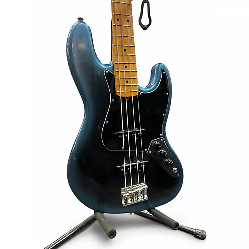 Used 2020 Fender american pro ii jazz bass maple neck Dark Knight Electric Bass Guitar Dark Knight - musicians--Friend