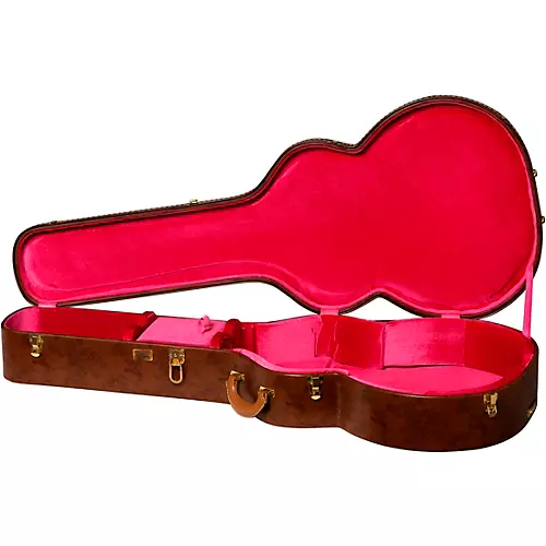 Gibson Lifton Historic Brown/Pink Hardshell Case, SJ-200 - musicians--Friend
