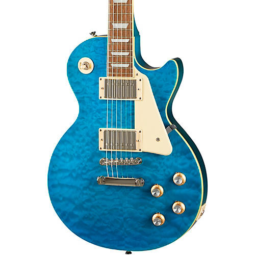 Epiphone Les Paul Standard '60s Quilt Top Limited-Edition Electric Guitar Faded Cherry Sunburst - musicians--Friend