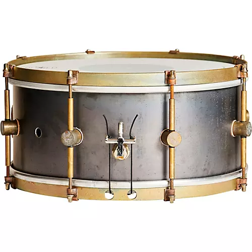 A&F Drum  Co Raw Steel Snare 14 x 6.5 in. - musicians--Friend