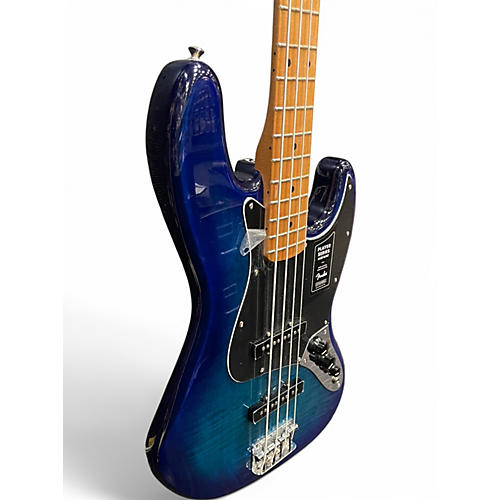 Used Fender player Series Jazz bass Blue Burst Electric Bass Guitar Blue Burst - musicians--Friend