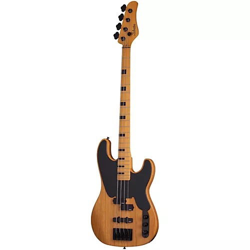 Schecter Guitar Research Model-T Session Electric Bass Guitar Satin Aged Natural - musicians--Friend