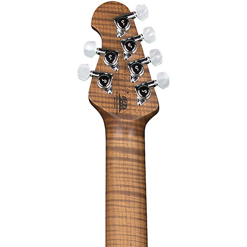 Ernie Ball Music Man JP15 Flamed Maple Top Electric Guitar Transparent Black - musicians--Friend