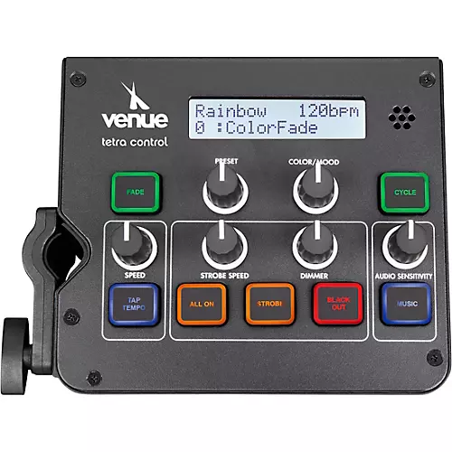 Venue Tetra Control Intuitive DMX Controller & Footswitch Black - musicians--Friend