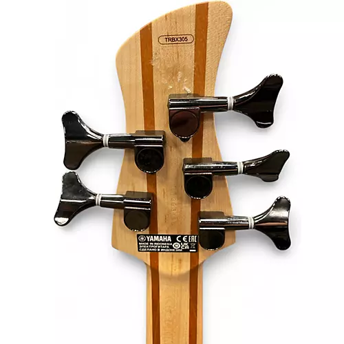 Used Yamaha TRBX305 Black Electric Bass Guitar Black - musicians--Friend