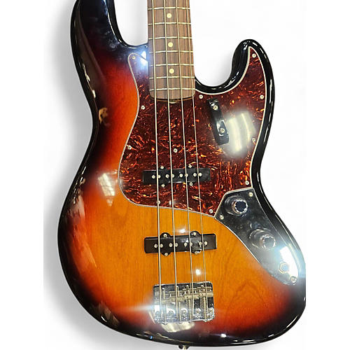 Used Fender 1962 reissue Jazz Bass 2012 3 Tone Sunburst Electric Bass Guitar 3 Tone Sunburst - musicians--Friend