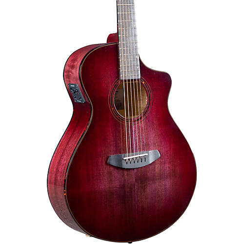 Breedlove Pursuit Exotic S CE Concert Acoustic-Electric Guitar Blackberry - musicians--Friend