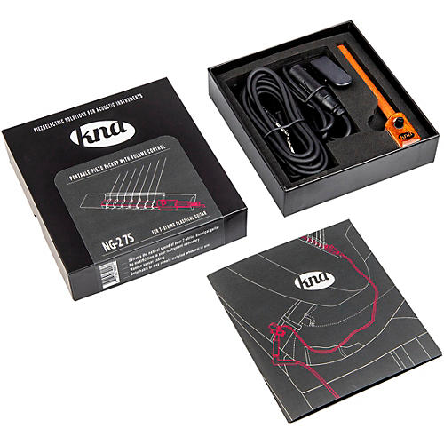 KNA NG-2 Bridge-Mounted Portable Piezo Pickup for Classical Guitar - musicians--Friend