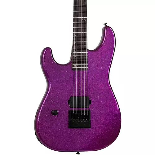 Schecter Guitar Research Danskimo-6 Left-Handed Electric Guitar Purple Sparkle - musicians--Friend