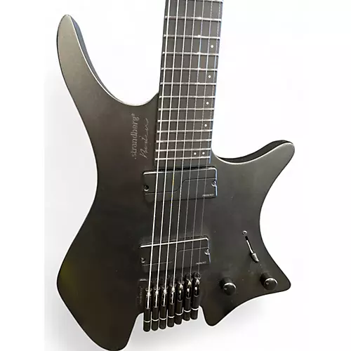 Used strandberg Boden Metal 7 Black Solid Body Electric Guitar Black - musicians--Friend