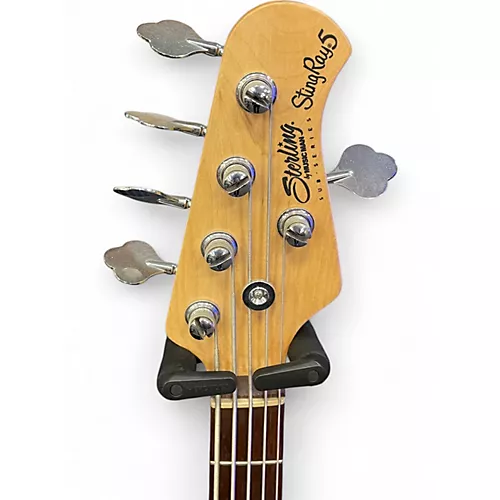 Used Sterling by Music Man STINGRAY 5 Ice Blue Metallic Electric Bass Guitar Ice Blue Metallic - musicians--Friend