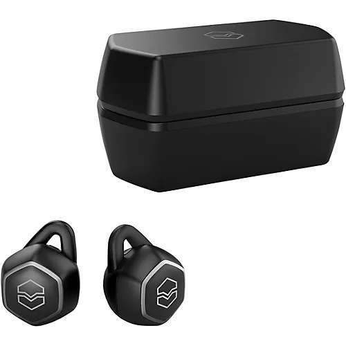 Open-Box V-MODA Hexamove Pro True Wireless Earbuds Condition 1 - Mint Black - musicians--Friend