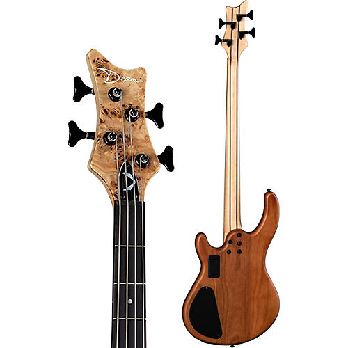 Dean Edge Pro Select Burled Poplar Electric Bass Satin Natural - musicians--Friend