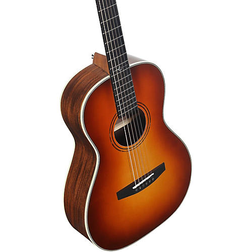 Alvarez LP70e Herringbone Laureate Series Parlor Acoustic-Electric Guitar Sunset - musicians--Friend