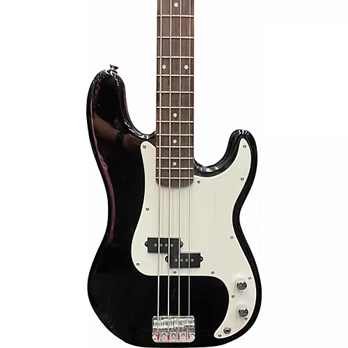 Used Squier Affinity Precision Bass Black Electric Bass Guitar Black - musicians--Friend