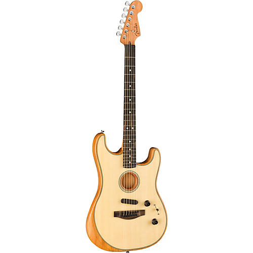 Fender American Acoustasonic Stratocaster Acoustic-Electric Guitar Natural - musicians--Friend