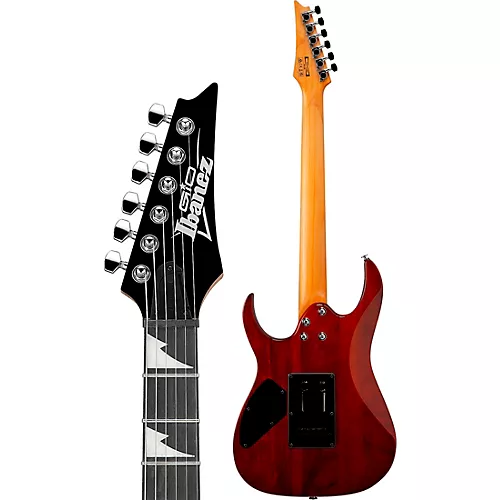 Ibanez GRG220PA1 GIO RG Electric Guitar Transparent Brown Black Burst - musicians--Friend