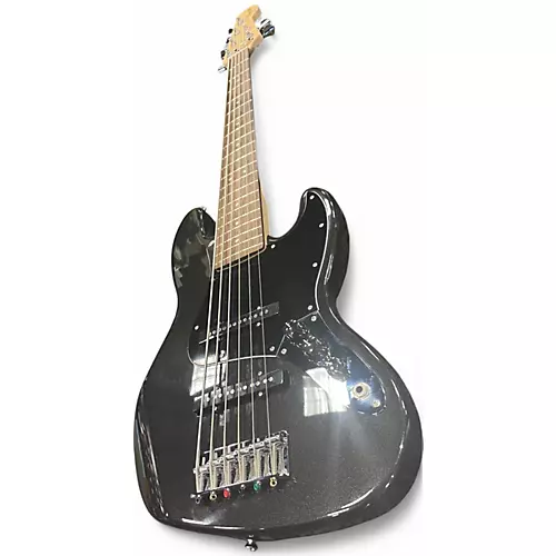 Used Squier AFFINITY JAZZ BASS VI Metallic Black Electric Bass Guitar Metallic Black - musicians--Friend