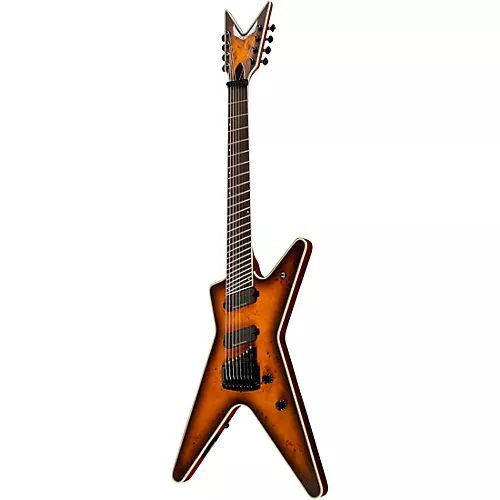Dean ML Select 8-String Multi-Scale with Kahler Electric Guitar Satin Natural Black Burst - musicians--Friend