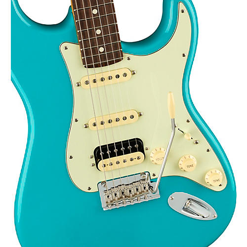 Fender American Professional II Stratocaster HSS Rosewood Fingerboard Electric Guitar Miami Blue - musicians--Friend