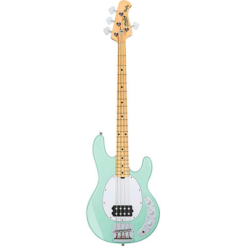 Sterling by Music Man S.U.B. StingRay RAY4 Maple Fingerboard Electric Bass Guitar Chopper Blue White Pickguard - musicians--Friend