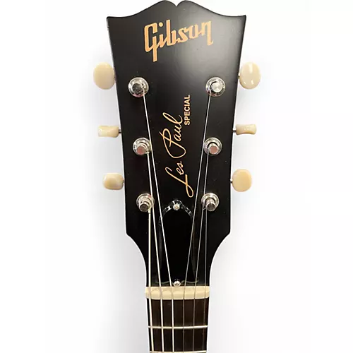 Used Gibson Les Paul Tribute Black Solid Body Electric Guitar Black - musicians--Friend