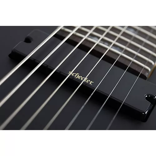 Schecter Guitar Research Demon-8 8-String Electric Guitar Satin Aged Black - musicians--Friend