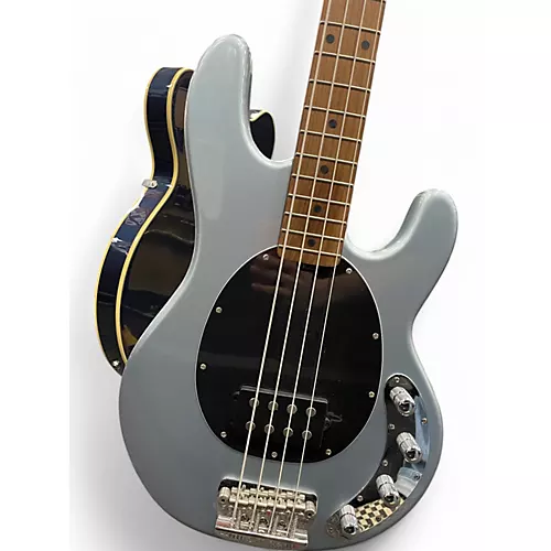 Used Sterling by Music Man Stingray Firemist silver Electric Bass Guitar Firemist silver - musicians--Friend