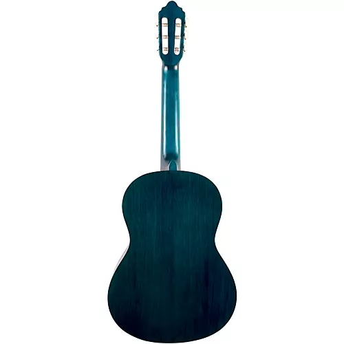 Valencia 200 Series Full Size Classical Acoustic Guitar Transparent Blue - musicians--Friend