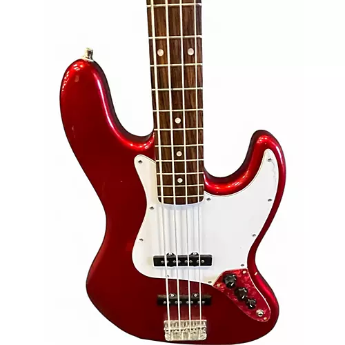 Used Squier Affinity Series J Bass Cherry Red Electric Bass Guitar Cherry Red - musicians--Friend