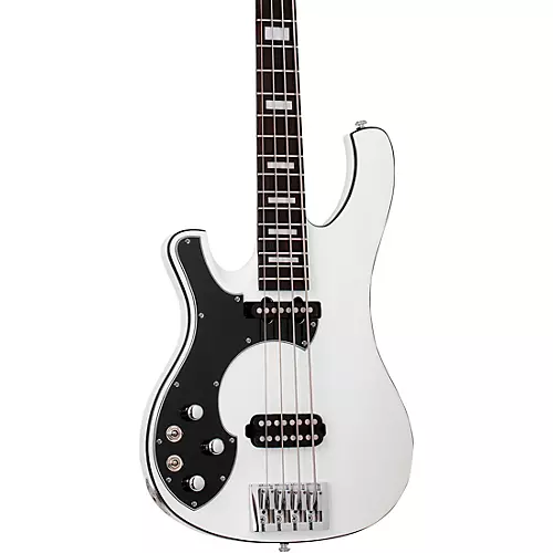 Schecter Guitar Research Stargazer-4 LH Electric Bass Gloss White - musicians--Friend