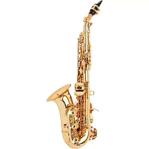 Allora ASPS-550 Paris Series Curved Soprano Sax Silver Matte Silver Matte Keys - musicians--Friend